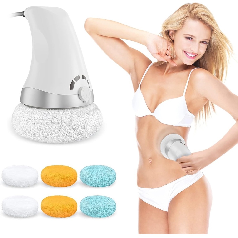 New Body Massager,Handheld Back Massager Electric with 3 Washable Pads,